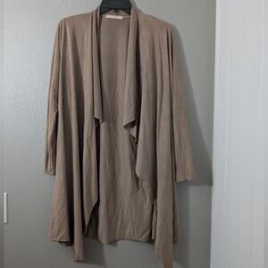 Les amis Suede Open Cardigan Kimono wrap